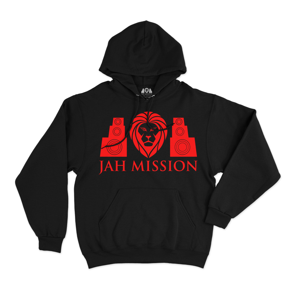 Classic Hoodie Red On Black (M)