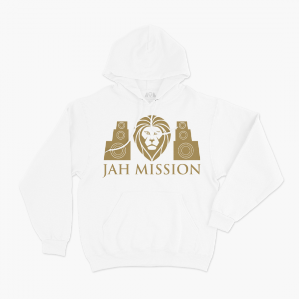 Classic Hoodie Gold On White (M)