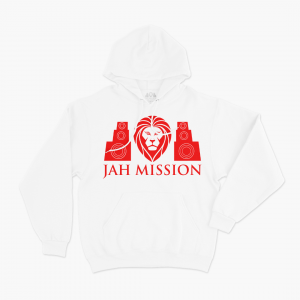 Classic Hoodie Red On White (M)