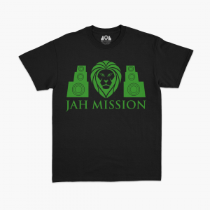 Classic T-Shirt Green On Black (W)