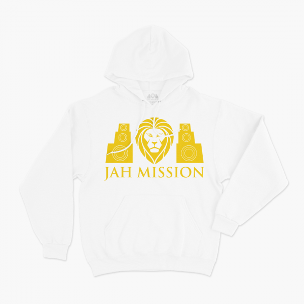 Classic Hoodie Yellow On White (M)