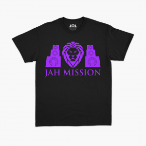 Classic T-Shirt Purple On Black (M)