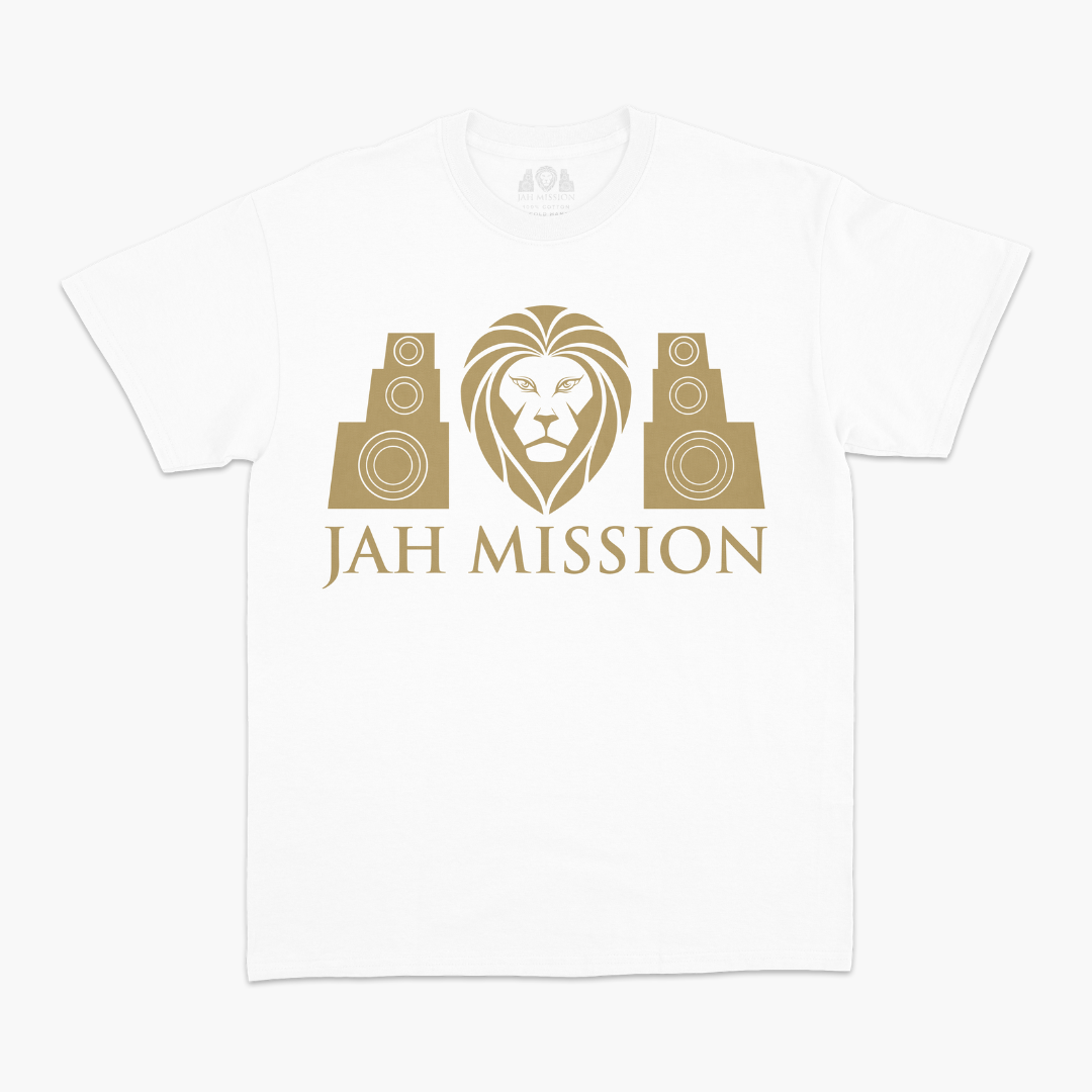 Classic T-Shirt Gold On White (M)