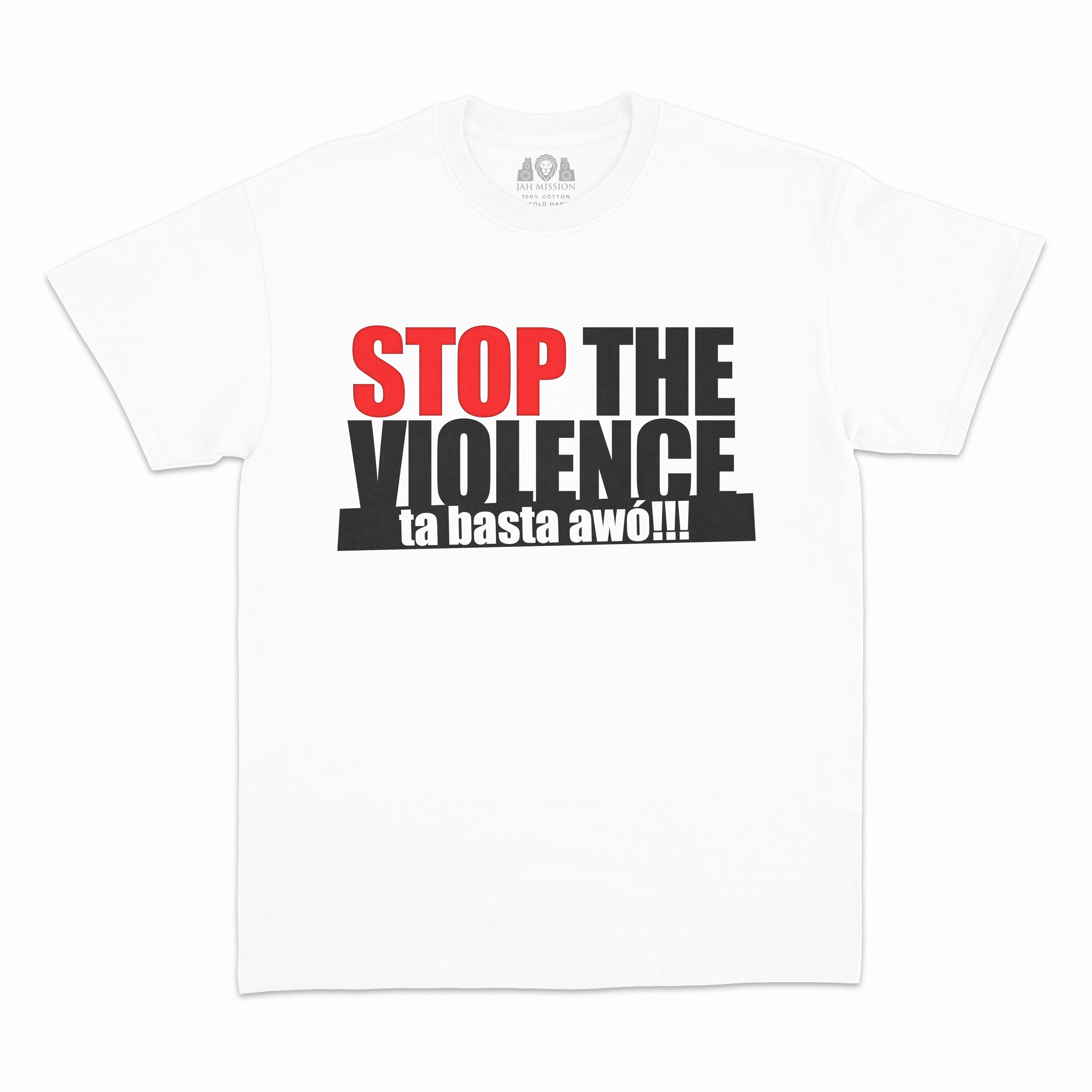 Stop The Violence T-Shirt Black On White