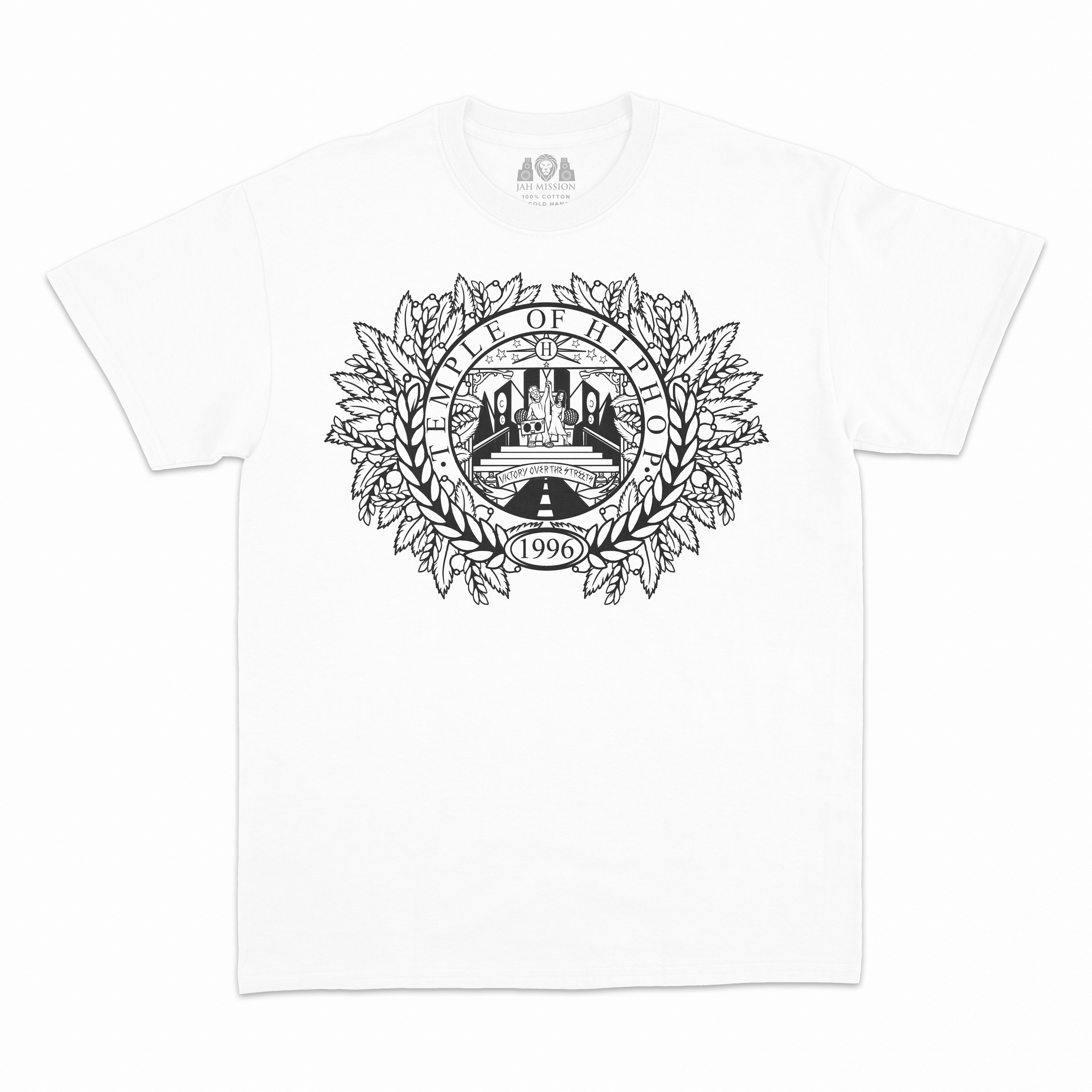 Temple Of Hip Hop T-Shirt Black On White