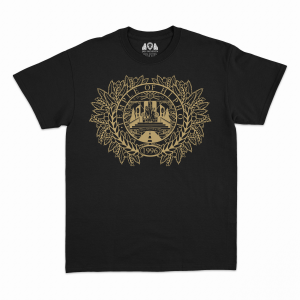 Temple Of Hip Hop T-Shirt Gold On Black
